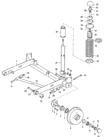 Anbausatz Stoßdämpfer HA