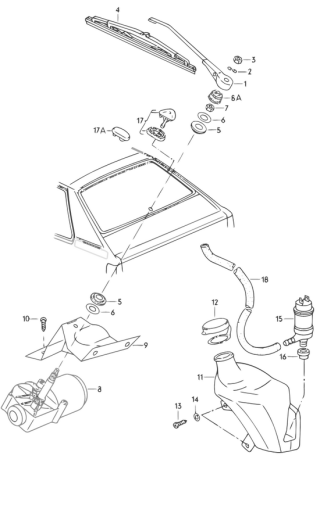 Dichtung Heckwischermotor
